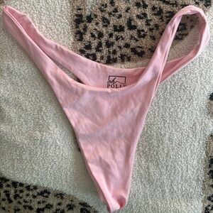 Oh Polly Pink Thong Bikini Bottoms